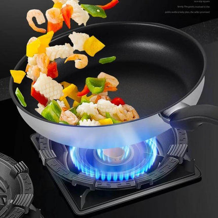 Kacheeg Gas Stove Windscreen Cover For Safe Non-Slip Cooking cast-iron windscreen stabilizing pots on gas stove with blue flame