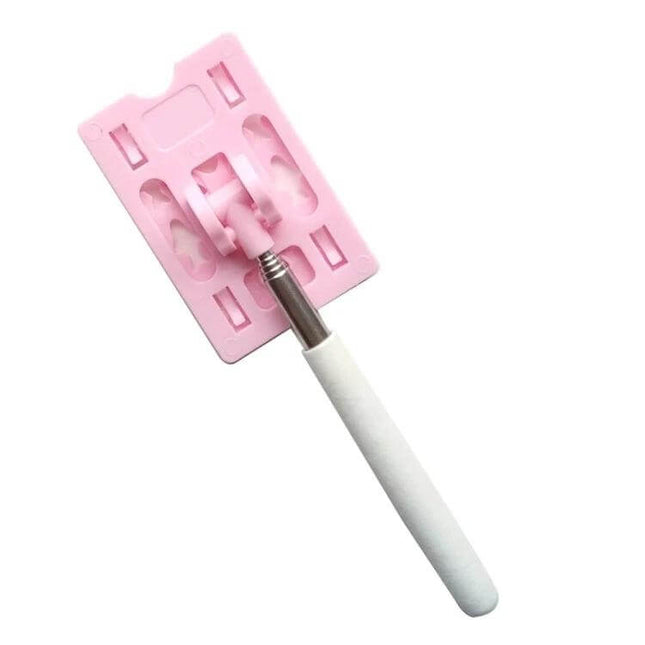 Portable Parking Extension Pole 60 cm Open Length Compact pink ABS handle retractable pole for tapping swiping card readers