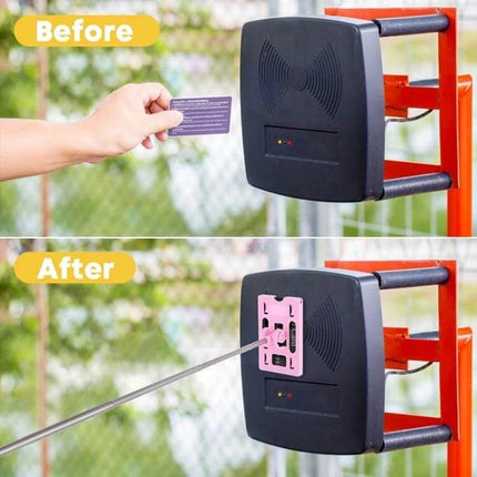 Portable Parking Extension Pole 60 cm Open Length Compact used to reach and operate parking card reader without bending (folded 20cm, lightweight)
