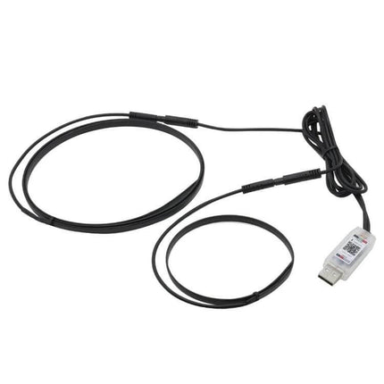 Car Interior RGB Fiber Optic Ambient Lamp Footwell 110cm - flexible USB-powered 110cm fiber optic ambient footwell lighting