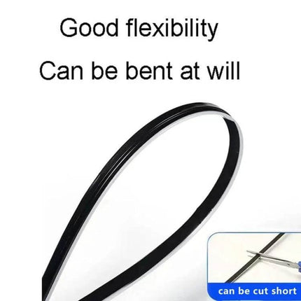 Car Interior RGB Fiber Optic Ambient Lamp Footwell 110cm flexible silicone strip showing bendability and cut-to-length feature