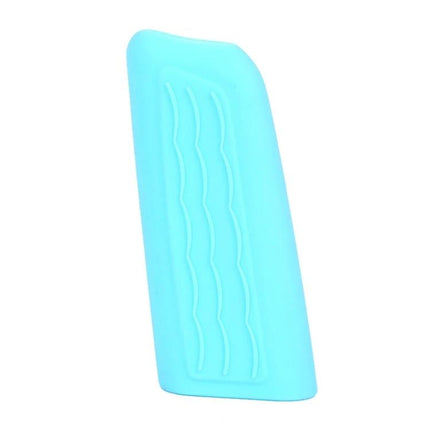 Universal Silicone Handbrake Cover Straight Sleeve For Daily Driving soft blue silicone sleeve for handbrake grip, non-slip, easy-clean