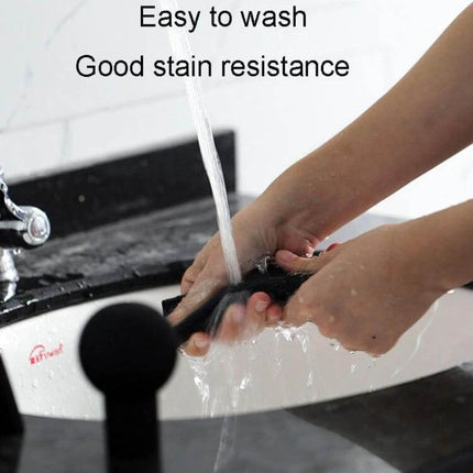 Universal Silicone Handbrake Cover Straight Sleeve For Daily Driving - washable, stain-resistant silicone sleeve being rinsed under a sink