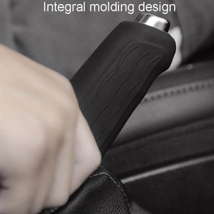 Universal Silicone Handbrake Cover Straight Sleeve For Daily Driving - black silicone handbrake sleeve improving grip and comfort