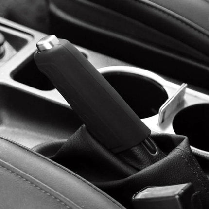 Universal Silicone Handbrake Cover Straight Sleeve For Daily Driving - black silicone handbrake sleeve improving grip and comfort