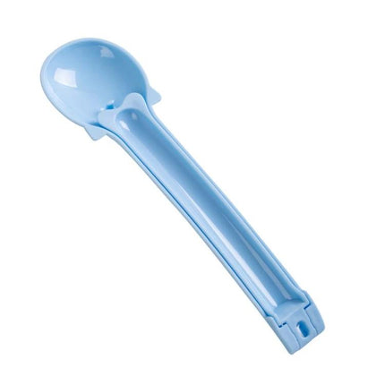 Spoon for Everyday Cat Feeding and Snack Giving at Home — blue portion-control feeding spoon for cats, easy-measure, no-mess design