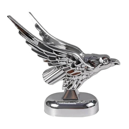 Universal 3D Spread Wings Flying Eagle Car Hood Emblem - chrome ABS eagle hood ornament adds sporty style to cars