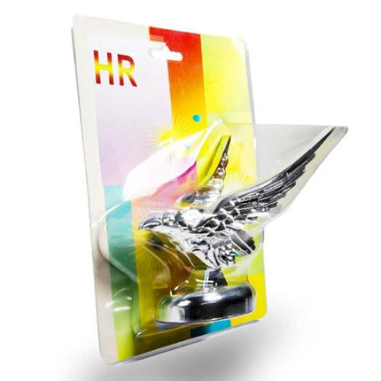 Universal 3D Spread Wings Flying Eagle Car Hood Emblem - chrome ABS eagle hood ornament in retail blister pack