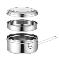 Elegant 304 Stainless Steel Double-Layer Lunch Container