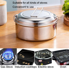 Elegant 304 Stainless Steel Double-Layer Lunch Container