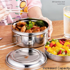 Elegant 304 Stainless Steel Double-Layer Lunch Container