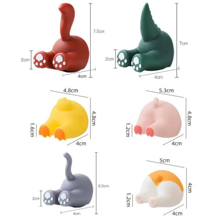 Cartoon Animal Punch-Free Toothbrush Hanger for Bathroom | Syndmart