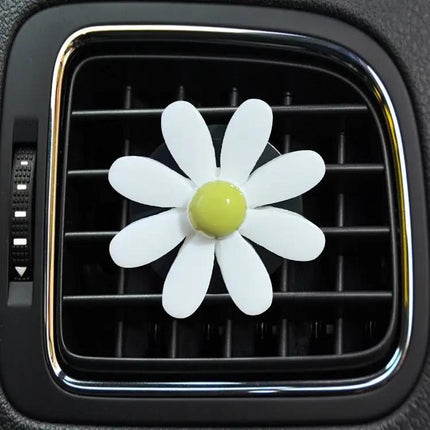Colorful Daisy Car Decorative Air Vent Aromatherapy Clip Blue | Syndmart