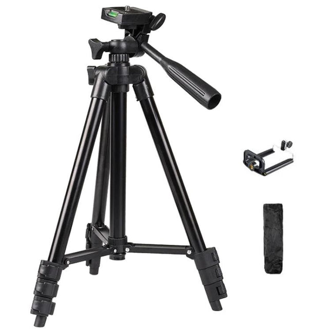 Portable Aluminum Tripod for DSLR Camera Photography with Bag - lightweight 360g aluminum alloy tripod with carry bag for travel and outdoor shooting