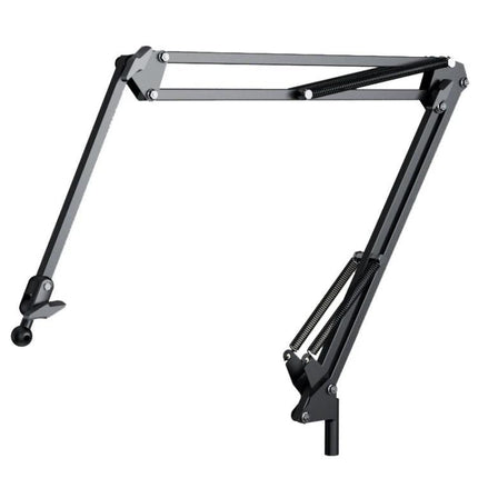 Universal Telescopic Stand for Cell Phones and Tablets - black adjustable 360-degree rotating cantilever arm for hands-free desk or bedside use