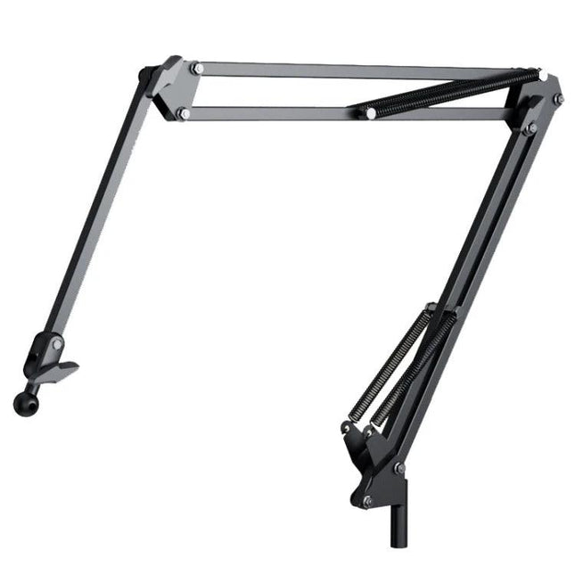Universal Telescopic Stand for Cell Phones and Tablets - black adjustable 360-degree rotating cantilever arm for hands-free desk or bedside use
