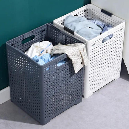 Foldable Wall Mounted Dirty Clothes Basket For Bathroom | Syndmart