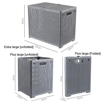 Foldable Wall Mounted Dirty Clothes Basket For Bathroom | Syndmart