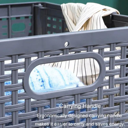 Foldable Wall Mounted Dirty Clothes Basket For Bathroom | Syndmart