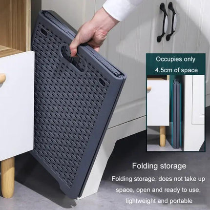 Foldable Wall Mounted Dirty Clothes Basket For Bathroom | Syndmart