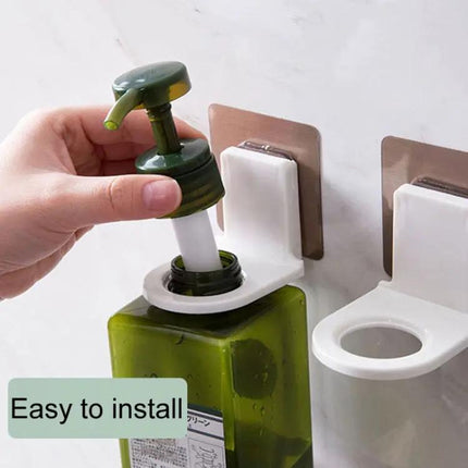 Plastic No Drill Bathroom Hanging Shelf For Shower Gel And Shampoo