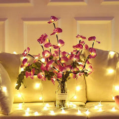 Orchid Blossom Chandelier Lamp for Elegant Room Decor