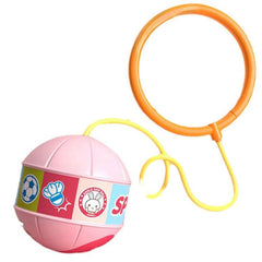 Balle sauteuse portable et lumineuse pour enfants, balles rebondissantes à un pied