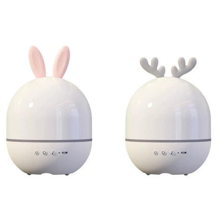Create a Cozy Home Atmosphere with Cartoon Projection Night Light - white bunny and deer antler projection lamps for kids bedside