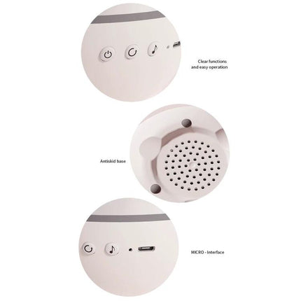 Create a Cozy Home Atmosphere with Cartoon Projection Night Light showing power, music buttons, micro USB port and anti-skid speaker base