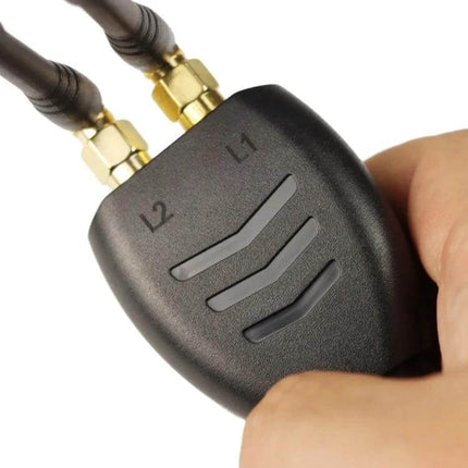 Portable Car GPS Signal Jammer for Vehicle Use with Adapter handheld unit with dual antennas and adapter plug