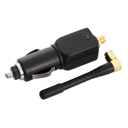 Vehicle GPS Signal Jammer for Cars with 5-Meter Range — compact 1560-1580 MHz car plug jammer with detachable antenna for vehicle privacy