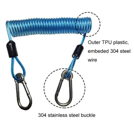 304 Stainless Steel Diving Camera Anti-Lost Strap Carabiner | Syndmart