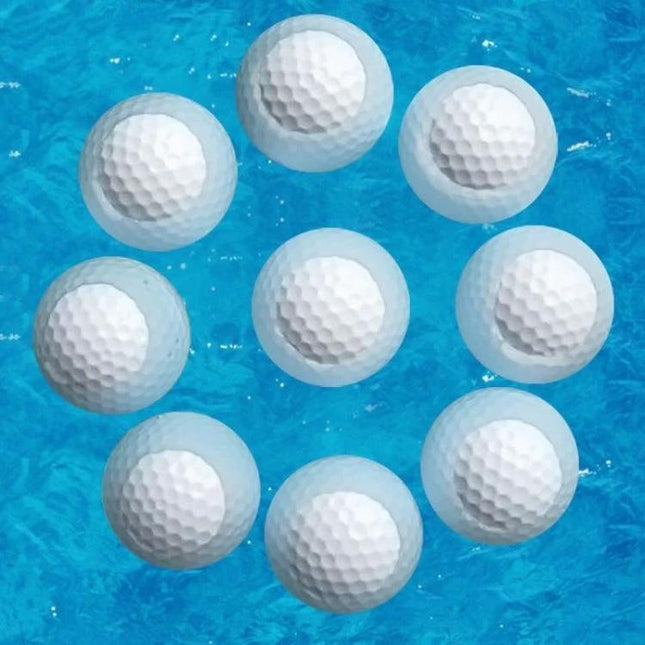 PGM Golf Float Practice Ball for Water Training and Play Outdoors floating white practice golf balls in a pool for water swing practice