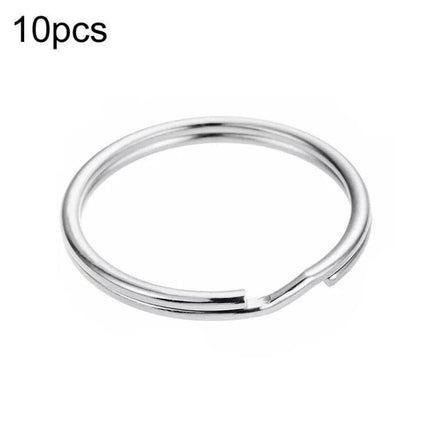 Key Holder Ring 1.5x25mm Metal Key Chain For Everyday Use - polished electroplated iron split ring, compact 1.5x25mm, durable rust-resistant key organizer