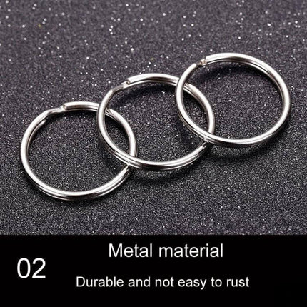 Key Holder Ring 1.5x25mm Metal Key Chain For Everyday Use — polished iron ring, durable rust-resistant 1.5x25mm mini key holder for keys and accessories