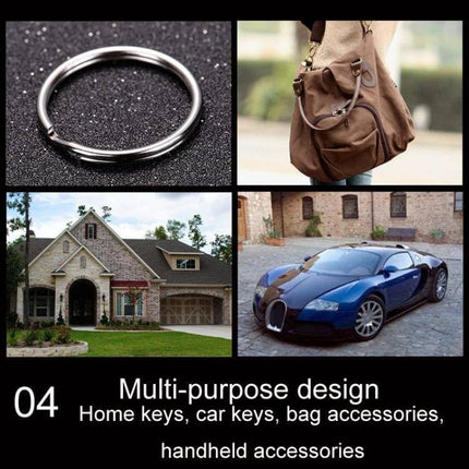 Key Holder Ring 1.5x25mm Metal Key Chain For Everyday Use - compact electroplated iron ring for home keys, car keys, bag accessories, handheld charm
