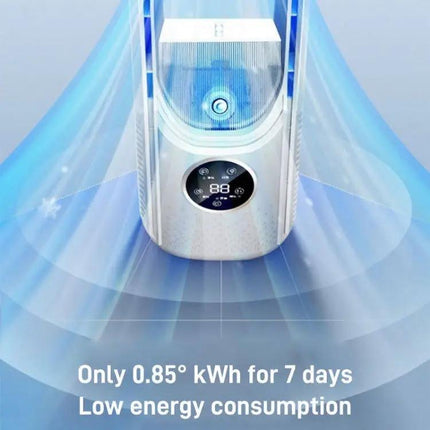 Bladeless Desk Fan with Humidification and LED Lighting | Syndmart