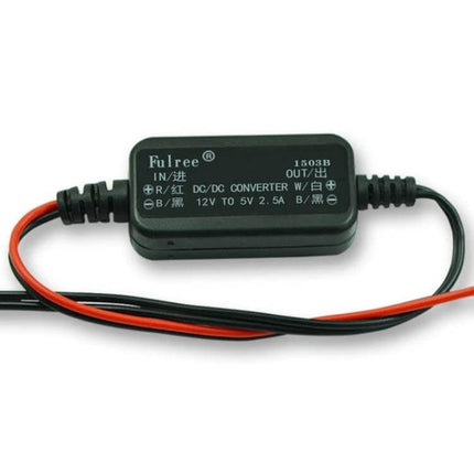 Fulree Ultra-Thin Vehicle DC Power Converter, 12V To Multiple Voltages - 11mm thin DC-DC module with input/output wires for car electronics