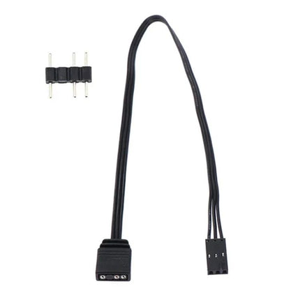 Adapter Cable for Syncing Lights in Home Gaming Setups - 3-pin ARGB connector cable for linking ASUS, MSI to Corsair iCue