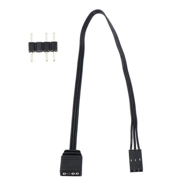 Adapter Cable for Syncing Lights in Home Gaming Setups - 3-pin ARGB connector cable for linking ASUS, MSI to Corsair iCue