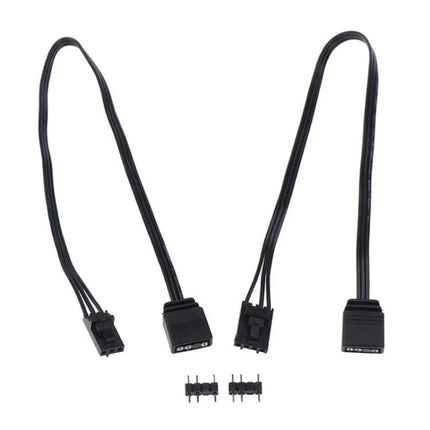 Adapter Cable for Syncing Lights in Home Gaming Setups - ARGB adapter cable linking ASUS/MSI to Corsair iCue for synchronized lighting control