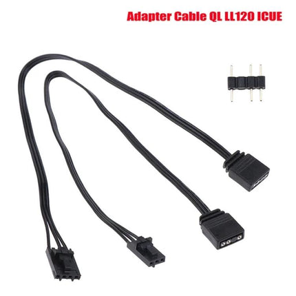 Adapter Cable for Syncing Lights in Home Gaming Setups - ARGB adapter cable linking ASUS/MSI to Corsair iCue
