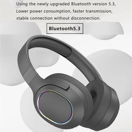 SOYTO Bluetooth Wireless Headset With Ambient Awareness For Calls black over-ear headset Bluetooth 5.3