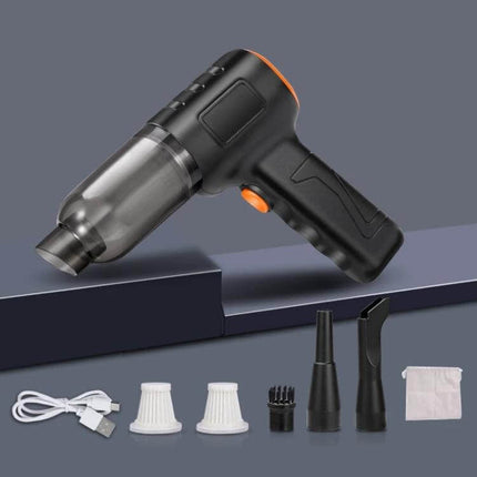 Car Vacuum Cleaner Wireless Handheld for Car Interiors compact cordless ABS handheld vacuum with multiple nozzles and USB charging