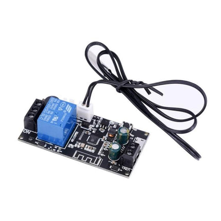 WiFi Wireless Thermostat Control Switch for Remote Home Temperature Management compact black PCB module with relay and wired sensor