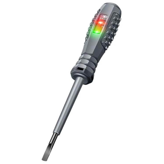 Voltage Tester Screwdriver Non Contact For Electricians with insulated handle, magnetic CRV alloy 4mm tip and LED voltage indicators