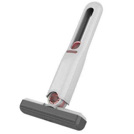 Desktop Mini Mop With Sponge Head For Quick Cleanups compact white desk mop with foldable handle and grey sponge head