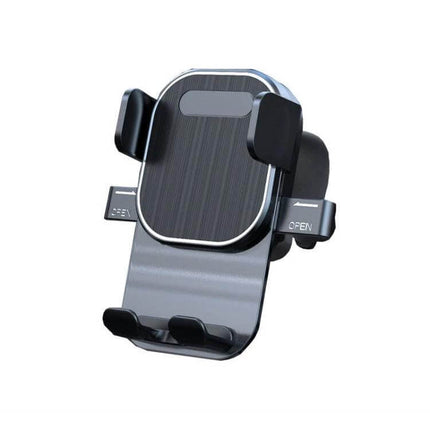Car Air Vent Phone Holder For GPS Navigation And Safe Driving - gravity-sensing ABS silicone mount that clips to vent, keeps windshield clear