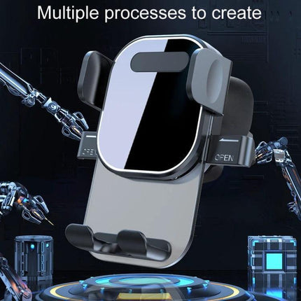 Car Air Vent Phone Holder For GPS Navigation And Safe Driving - ABS silicone gravity-sensing clamp, stable vent mount that won’t block windshield