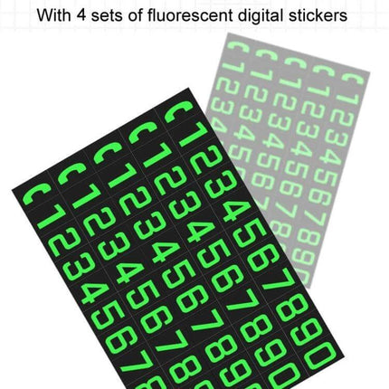 License Plate Privacy Card With Sliding Cover For Temporary Parking - fluorescent numeric stickers set for temporary plate obscuring